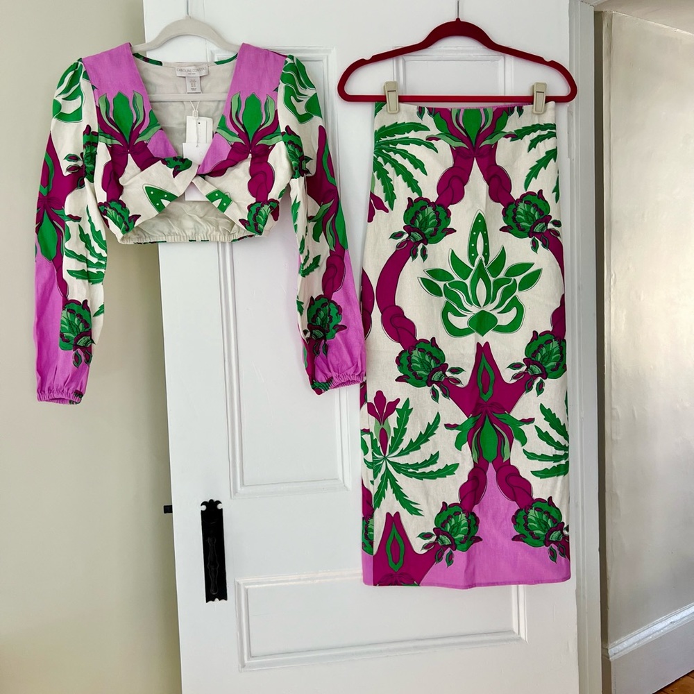 Caroline Constas 2 Piece Skirt Set, Size M, Medium Brand New With Tags